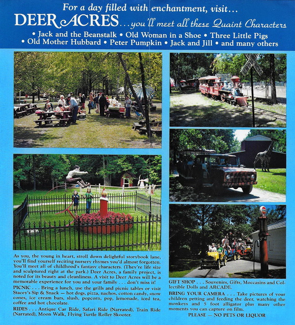 Deer Acres Storybook Amusement Park - Old Brochure 2 (newer photo)